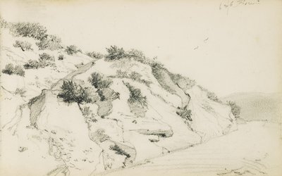 Dibujo de un álbum titulado "El País Vasco", 1862-63 de Odilon Redon