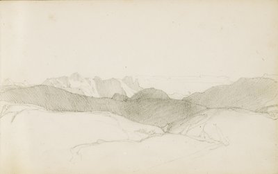 Dibujo de un álbum titulado "El País Vasco", 1862-63 de Odilon Redon