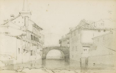 Dibujo de un Álbum Titulado "El País Vasco", 1862-63 de Odilon Redon