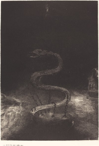 Y lo ató por mil años de Odilon Redon
