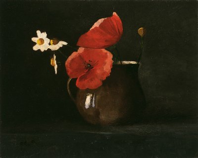 Flores: Amapolas y margaritas de Odilon Redon