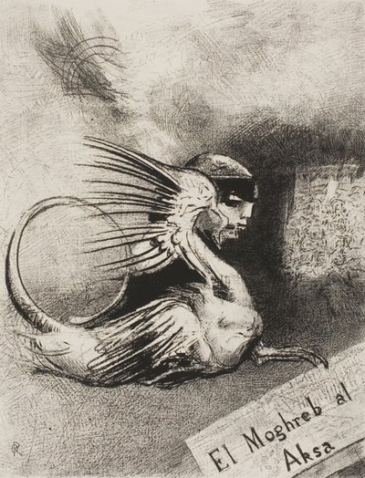 Frontispicio para El Moghreb al Aksa de Edmond Picard de Odilon Redon