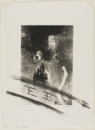 Frontispicio de Damnation, de Iwan Gilkin, por el artista de Odilon Redon