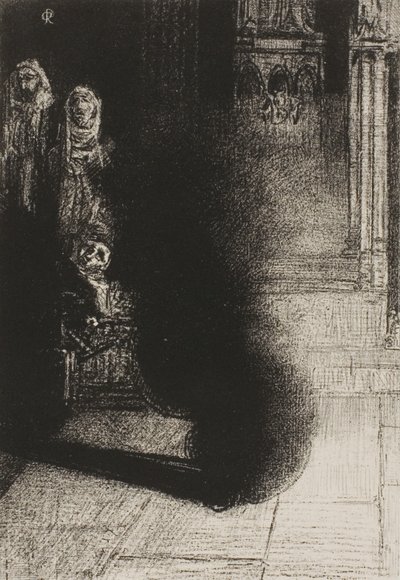 Frontispicio para Les Flambeaux noirs de Emile Verhaeren de Odilon Redon