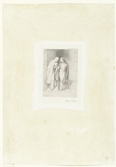 Conversación misteriosa Entretien mystique (título sobre objeto) de Odilon Redon