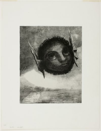 Gnomo, placa seis de En sueños de Odilon Redon