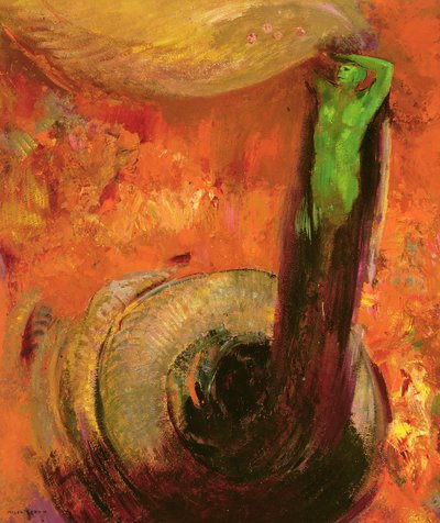 Muerte verde, c.1905 de Odilon Redon