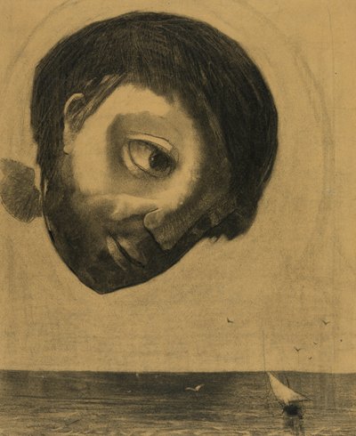 Espíritu Guardián de las Aguas, 1878 de Odilon Redon