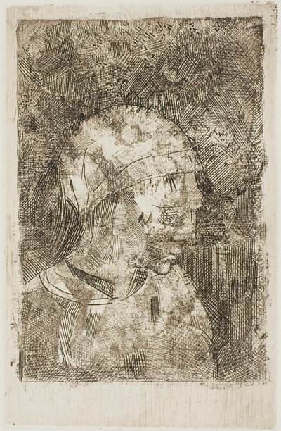 Cabeza de una joven (Título del compilador) de Odilon Redon