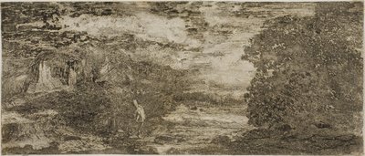 Jinete Bajo un Cielo Tormentoso de Odilon Redon