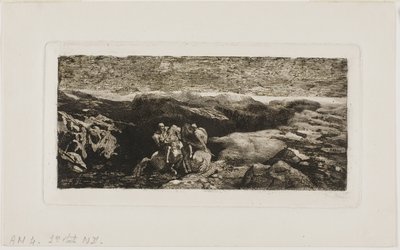 Jinetes en Combate de Odilon Redon