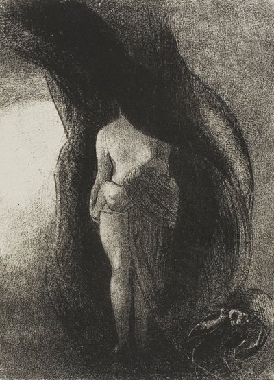¡Sigo siendo la Gran Isis! ¡Nadie ha levantado mi velo! ¡Mi descendencia es el Sol!, lámina 16 de 24 de Odilon Redon