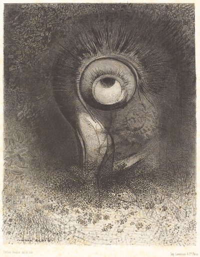 Tal vez hubo una primera visión intentada en la flor de Odilon Redon