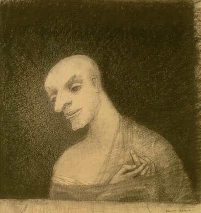 Figura imaginaria, c.1881 de Odilon Redon