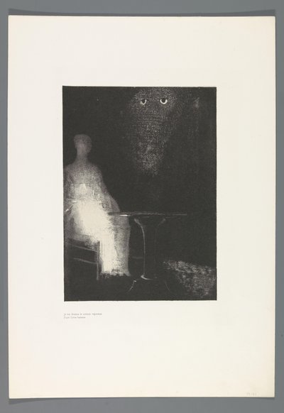 Vi en él la silueta vaporosa de una forma humana
The Haunted House, 6 litho