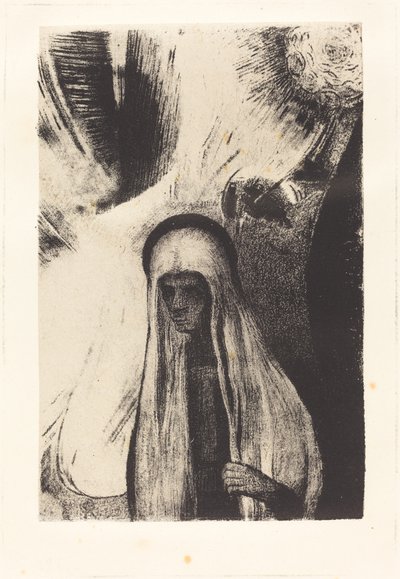 La Vieille: ¿Qué temes? ¿Un gran agujero negro? ¡Está vacío, quizás! de Odilon Redon