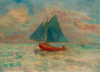 El Barco Rojo de Odilon Redon