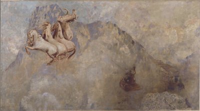 El carro del Sol, hacia 1910 (óleo sobre lienzo) de Odilon Redon