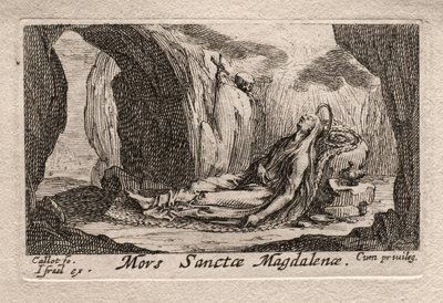 Los penitentes: Muerte de Santa Magdalena de Odilon Redon