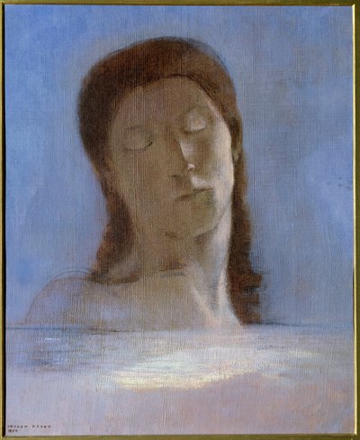 Les yeux clos de Odilon Redon