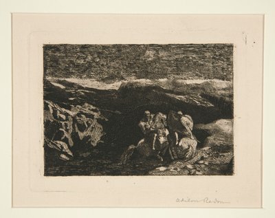 jinetes en combate de Odilon Redon