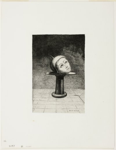 En el Plato, lámina diez de En Sueños de Odilon Redon