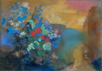 Ofelia entre las flores, c.1905-8 de Odilon Redon