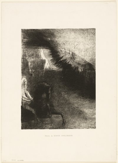 Peregrino del mundo sublunar, lámina 5 de 6 de Odilon Redon