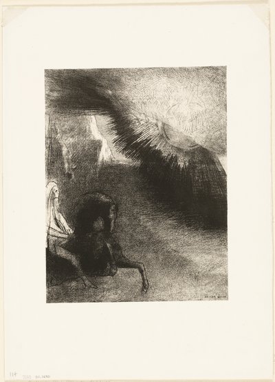 Peregrino del mundo sublunar, lámina 5 de 6 de Odilon Redon
