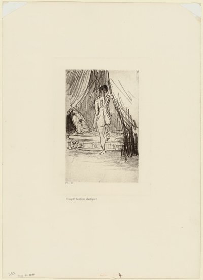Placer, Fantasma Elástico!, placa 5 de 9 de Odilon Redon
