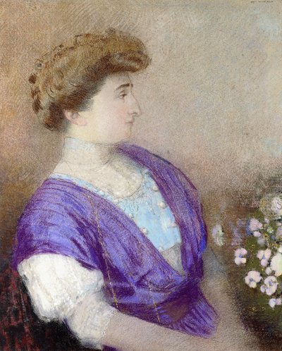 Retrato de la marquesa de Gonet de Odilon Redon