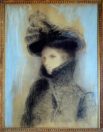 Retrato de la ceramista Marie Botkin de Odilon Redon