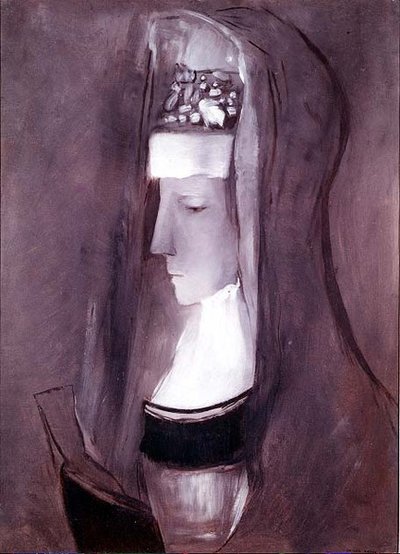 Perfil de una mujer bretona de Odilon Redon