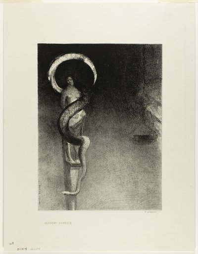 Halo de serpiente de Odilon Redon