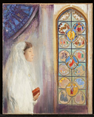 Simone Fayet en comunión de Odilon Redon