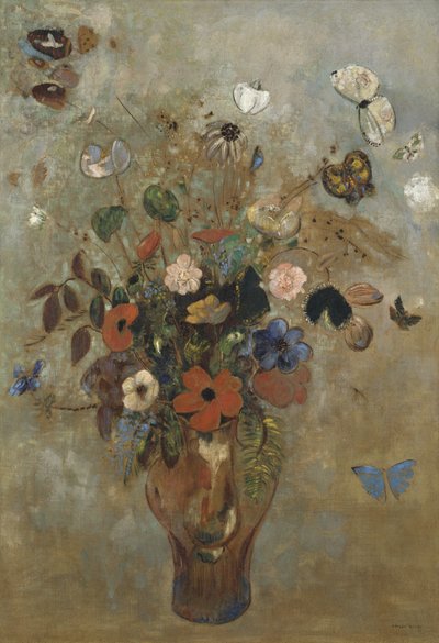 Naturaleza Muerta con Flores, 1905 de Odilon Redon