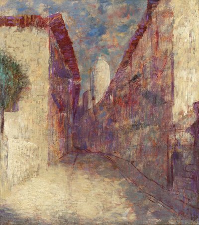 Calle en Fontarabie de Odilon Redon