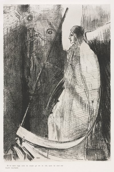 El Apocalipsis de San Juan: Y Otro Ángel Salió del Templo..., 1899 de Odilon Redon
