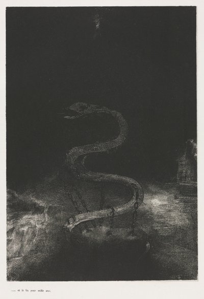 El Apocalipsis de San Juan: Y lo ató por mil años, 1899 de Odilon Redon