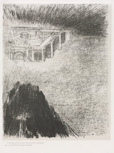 El Apocalipsis de San Juan: Y yo, Juan, vi la Ciudad Santa, la Nueva Jerusalén., 1899 de Odilon Redon