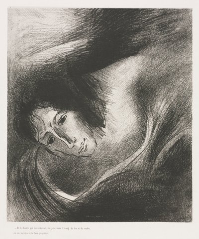 El Apocalipsis de San Juan: Y el diablo que los engañaba fue arrojado al lago, 1899 de Odilon Redon