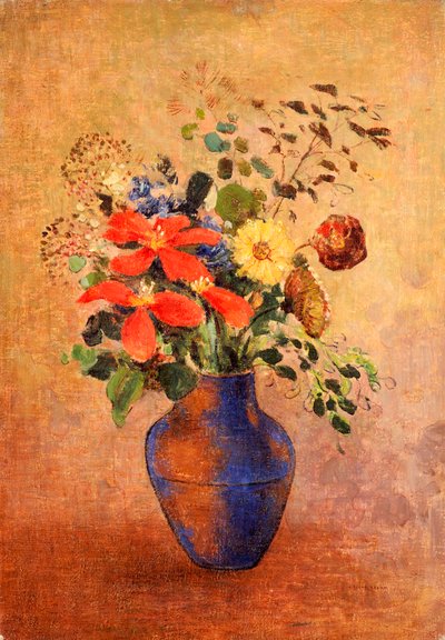 El jarrón azul de Odilon Redon