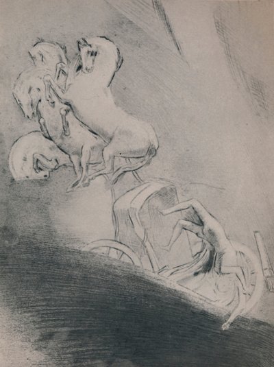 La caída de Faetón, finales del siglo XIX, 1946 de Odilon Redon