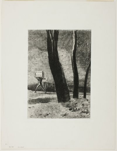 El Jugador, placa cinco de En Sueños de Odilon Redon