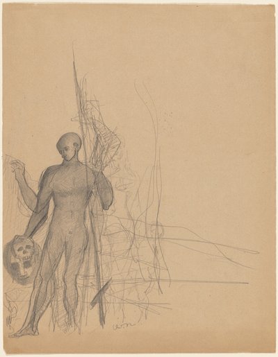 El Cazador de Cabezas y su Familia de Odilon Redon
