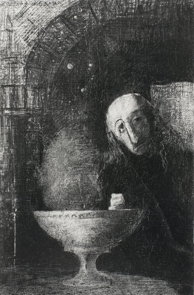 La Búsqueda Infinita, de Noche, 1886 de Odilon Redon