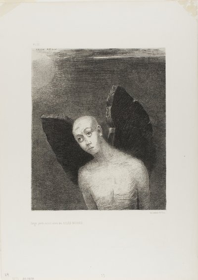 El ángel perdido entonces abrió alas negras, de Noche de Odilon Redon