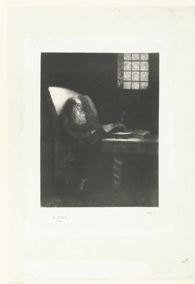 El lector, 1892 de Odilon Redon