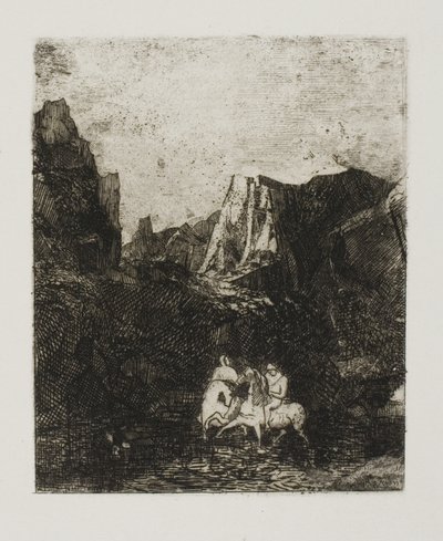 Los dos pequeños jinetes de Odilon Redon
