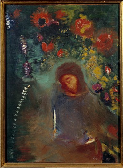 La oración (1893) de Odilon Redon